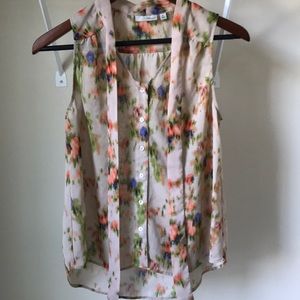 Halogen floral shell tank